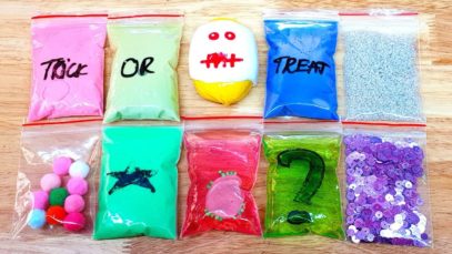 Making Crunchy Slime with Bags and Cracking Clay ! Satisfying Slime ASMR Videos #53 Halloween 2019
