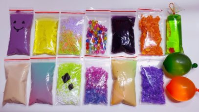 Making Crunchy Slime with Bags and Water Ballon – Satisfying Slime ASMR Videos #44