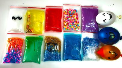 Making Crunchy Slime with Bags and Water Balloons – Satisfying Slime ASMR Videos #08
