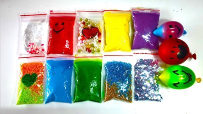 Making Crunchy Slime with Bags and Water Balloons – Satisfying Slime ASMR Videos #09
