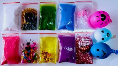 Making Crunchy Slime with Bags and Water Balloons – Satisfying Slime ASMR Videos #10