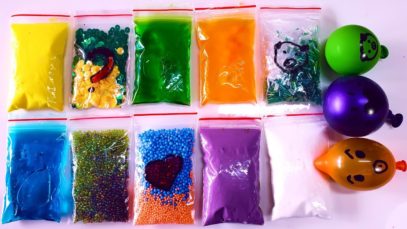 Making Crunchy Slime with Bags and Water Balloons – Satisfying Slime ASMR Videos #11