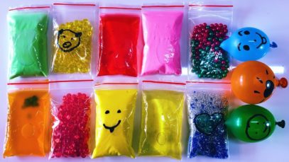 Making Crunchy Slime with Bags and Water Balloons – Satisfying Slime ASMR Videos #12