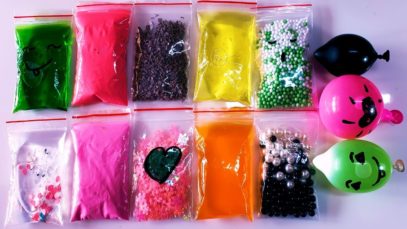 Making Crunchy Slime with Bags and Water Balloons – Satisfying Slime ASMR Videos #13