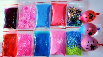 Making Crunchy Slime with Bags and Water Balloons – Satisfying Slime ASMR Videos #15