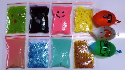 Making Crunchy Slime with Bags and Water Balloons – Satisfying Slime ASMR Videos #16