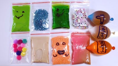 Making Crunchy Slime with Bags and Water Balloons – Satisfying Slime ASMR Videos #17