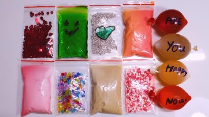 Making Crunchy Slime with Bags and Water Balloons – Satisfying Slime ASMR Videos #20