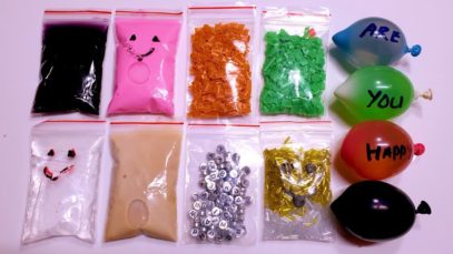 Making Crunchy Slime with Bags and Water Balloons – Satisfying Slime ASMR Videos #21