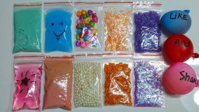 Making Crunchy Slime with Bags and Water Balloons – Satisfying Slime ASMR Videos #27