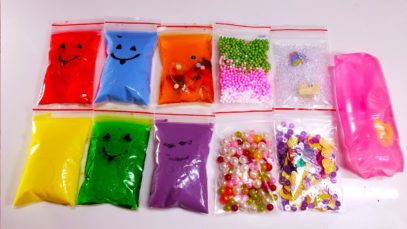 Making Crunchy Slime with Bags and Water Toys – Satisfying Slime ASMR Videos #02