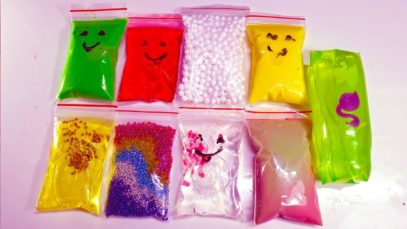 Making Crunchy Slime with Bags and Water Toys – Satisfying Slime ASMR Videos #03