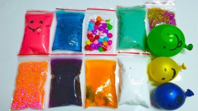 Making Crunchy Slime with Bags and Water Toys – Satisfying Slime ASMR Videos #05