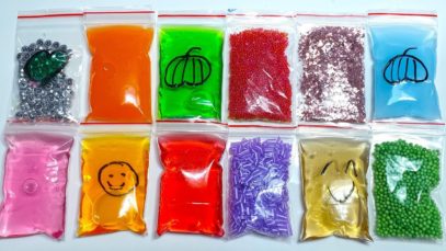 Making Crunchy Slime with Bags – Satisfying Slime ASMR Videos #31