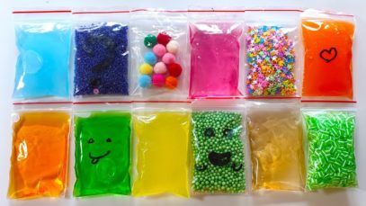 Making Crunchy Slime with Bags – Satisfying Slime ASMR Videos #34