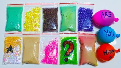 Making Crunchy Slime with Bags – Satisfying Slime ASMR Videos #35