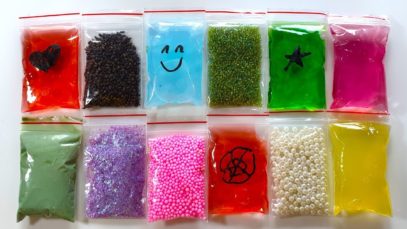 Making Crunchy Slime with Bags – Satisfying Slime ASMR Videos #36