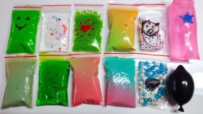 Making Crunchy Slime with Bags – Satisfying Slime ASMR Videos #40