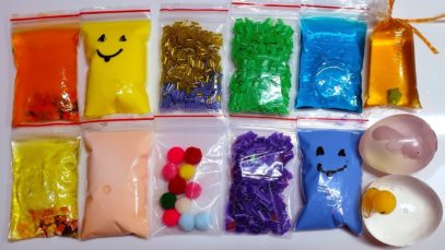 Making Crunchy Slime with Bags – Satisfying Slime ASMR Videos #42