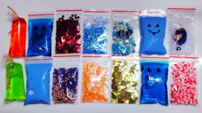 Making Crunchy Slime with Bags – Satisfying Slime ASMR Videos #45