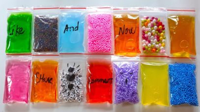 Making Crunchy Slime with Bags – Satisfying Slime ASMR Videos #46