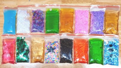 Making Crunchy Slime with Bags ! Satisfying Slime ASMR Videos #56