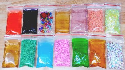 Making Crunchy Slime with Bags ! Satisfying Slime ASMR Videos #58