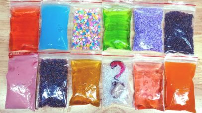 Making Crunchy Slime with Bags ! Satisfying Slime ASMR Videos #59