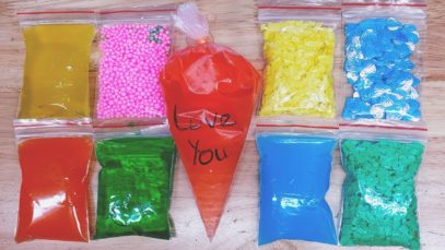 Making Crunchy Slime with Bags ! Satisfying Slime ASMR Videos #61