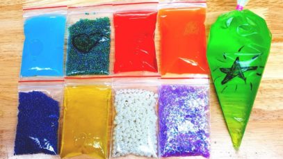 Making Crunchy Slime with Bags ! Satisfying Slime ASMR Videos #62