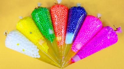 Making Foam Slime with Piping Bags | Oddly Satisfying Slime Videos ASMR