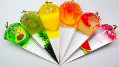 Making FRUIT Slime With Piping Bags! Oddly Satisfying Slime Video ASMR