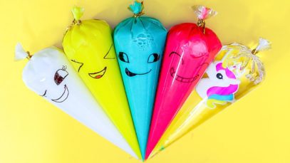 Making FUNNY Glossy Slime With Piping Bags⭐Oddly Satisfying Video 2020?ASMR #5