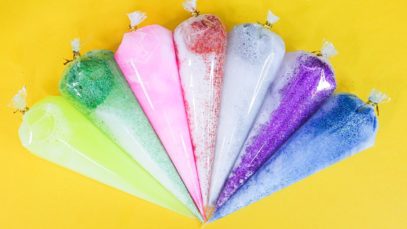 Making GLITTER Glossy Slime With Piping Bags⭐Oddly Satisfying Video 2020?ASMR #6