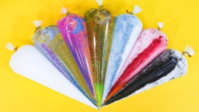 Making GLITTER Glossy Slime With Piping Bags⭐Oddly Satisfying Video 2020?ASMR #7
