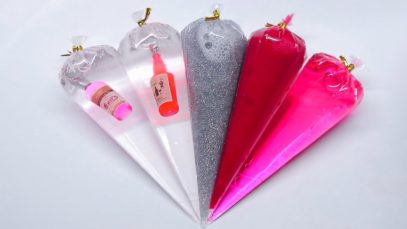 Making GLITTER SLIME with Piping Bags ? Oddly Satisfying Slime Video ⭐ASMR️⭐