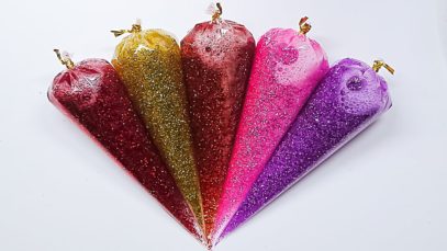 Making GLITTER SLIME With Piping Bags ? Oddly Satisfying Slime Video ?ASMR️?