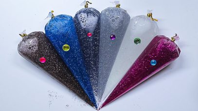 Making Glitter Slime With Piping Bags! Oddly Satisfying Slime Video ?ASMR️?