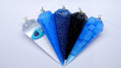 Making GLITTER SLIME with Piping Bags ? Oddly Satisfying Slime Video ⭐ASMR️⭐