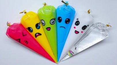 Making Glossy Slime With Funny Piping Bags! Oddly Satisfying Slime Video ?ASMR️?