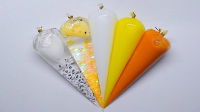 Making GLOSSY SLIME with Piping Bags ? Oddly Satisfying Slime Video ⭐ASMR️⭐