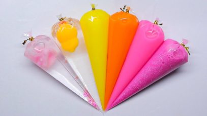 Making GLOSSY SLIME with Piping Bags ? Oddly Satisfying Slime Video ⭐ASMR️⭐