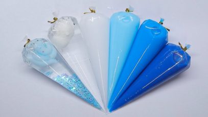 Making GLOSSY SLIME with Piping Bags ? Oddly Satisfying Slime Video ⭐ASMR️⭐