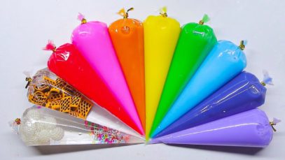 Making GLOSSY SLIME with Piping Bags ? Oddly Satisfying Slime Video ⭐ASMR️⭐