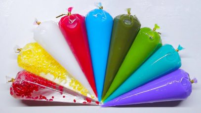 Making GLOSSY SLIME with Piping Bags ? Oddly Satisfying Slime Video ?ASMR️?