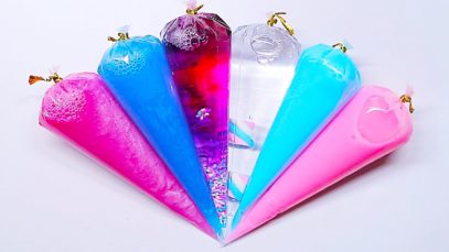 Making Glossy Slime with Piping Bags! Satisfying Slime Videos ASMR