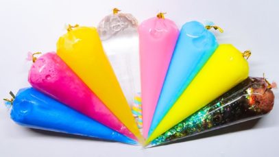 Making Glossy Slime with Piping Bags! Satisfying Video Slime ASMR