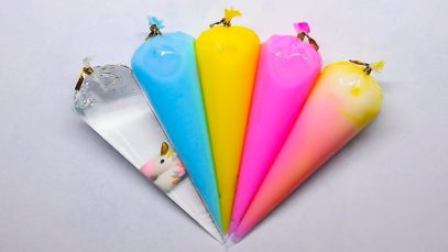 Making Little Ponny Slime With Piping Bags! Most Satisfying Glossy Slime Video ASMR