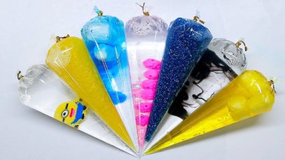 Making Minion Slime With Piping Bags ? Oddly Satisfying Slime Video ⭐ASMR️⭐
