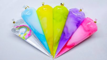 Making RAINBOW SLIME with Piping Bags ? Oddly Satisfying Slime Video ⭐ASMR⭐